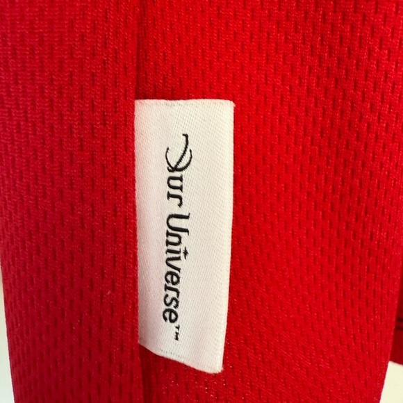 Marvel Disney Our Universe Red and Black Baseball Jersey Size XS - Picture 11 of 12